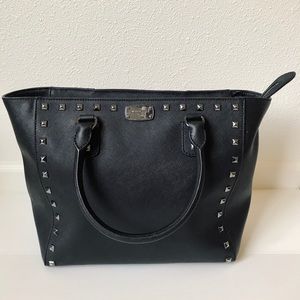 Rare large black on black studded Michael Kors Bag